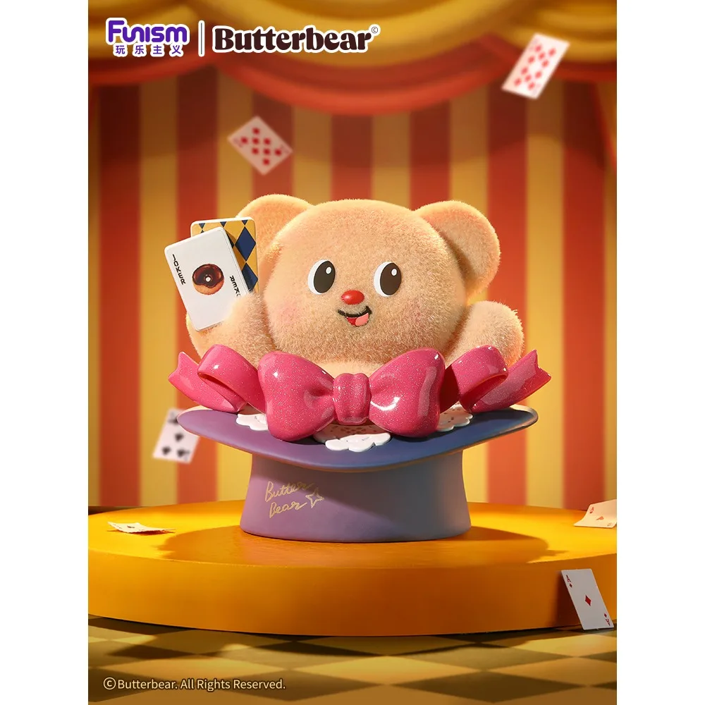 NEW Genuine Funism Butter Bear Top-Tier Team Series Blind Box Cute Peripheral Dolls Decorative Ornaments Surprise Birthday Gifts