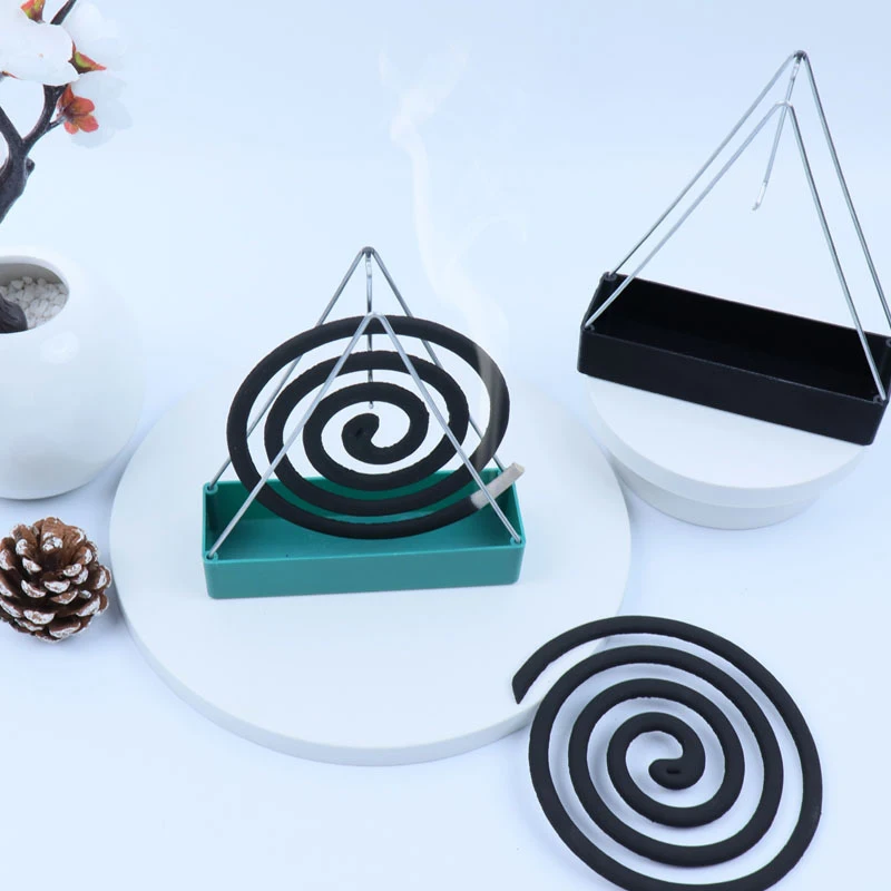 Iron Mosquito Coil Holder Incense Holders Coil Incense Burner Frame Modern Repellent Incense Rack For Household Bedroom Patio