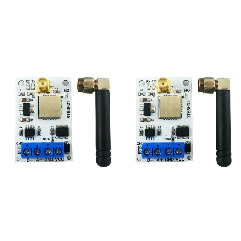 B63B-2X RT88H01 433M RT88H01 Transmitter And Receiver Module VHF/UHF Radio Modem RS485 Lora GFSK Wireless Transceiver 22DBM