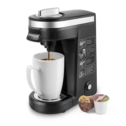 【Mejor vendedor】Máquina de café portátil K-Cup, cafetera de cápsulas, cafetera exprés, Cafetera