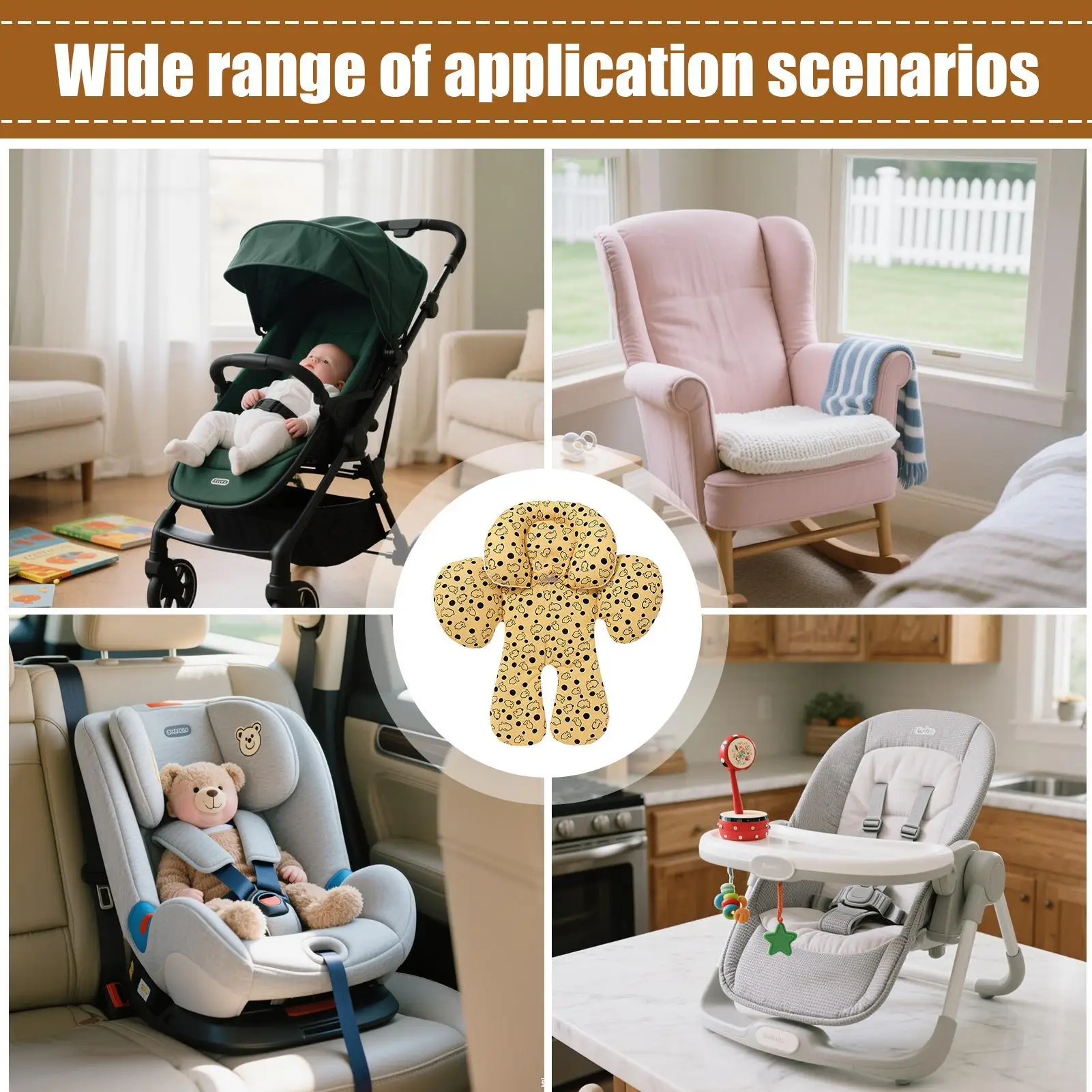 자동차 좌석 삽입 어린이를위한 자동차 좌석 삽입 지원 이동식 머리 지지대 차량용 조절 가능한 높이 보호대 커버 쿠션