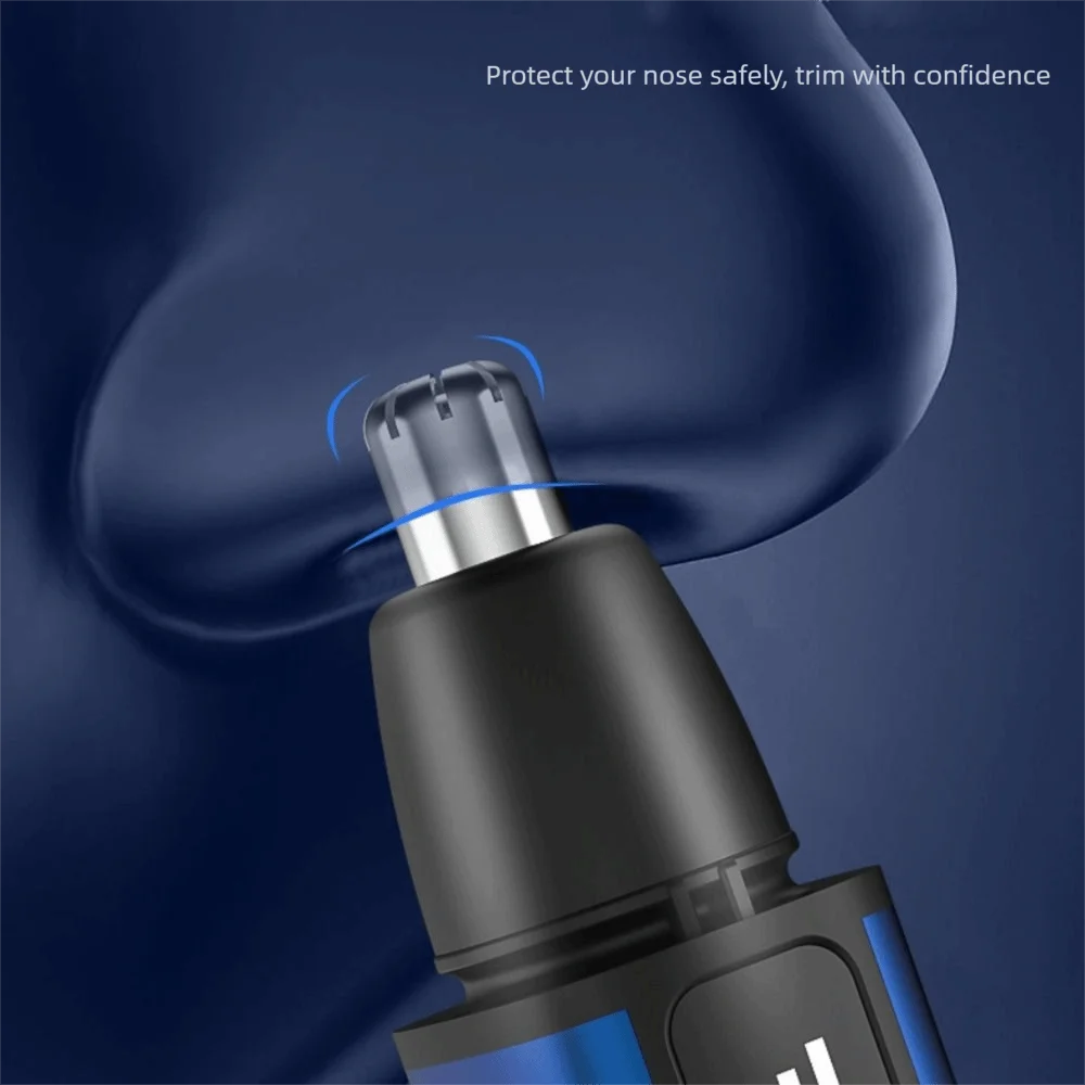 

Электрический триммер для волос в носу с цифровым дисплеем, высокоскоростной двигатель, быстрая зарядка, ножницы для волос в носу, водостойкая бритва для бровей, дорожная бритва