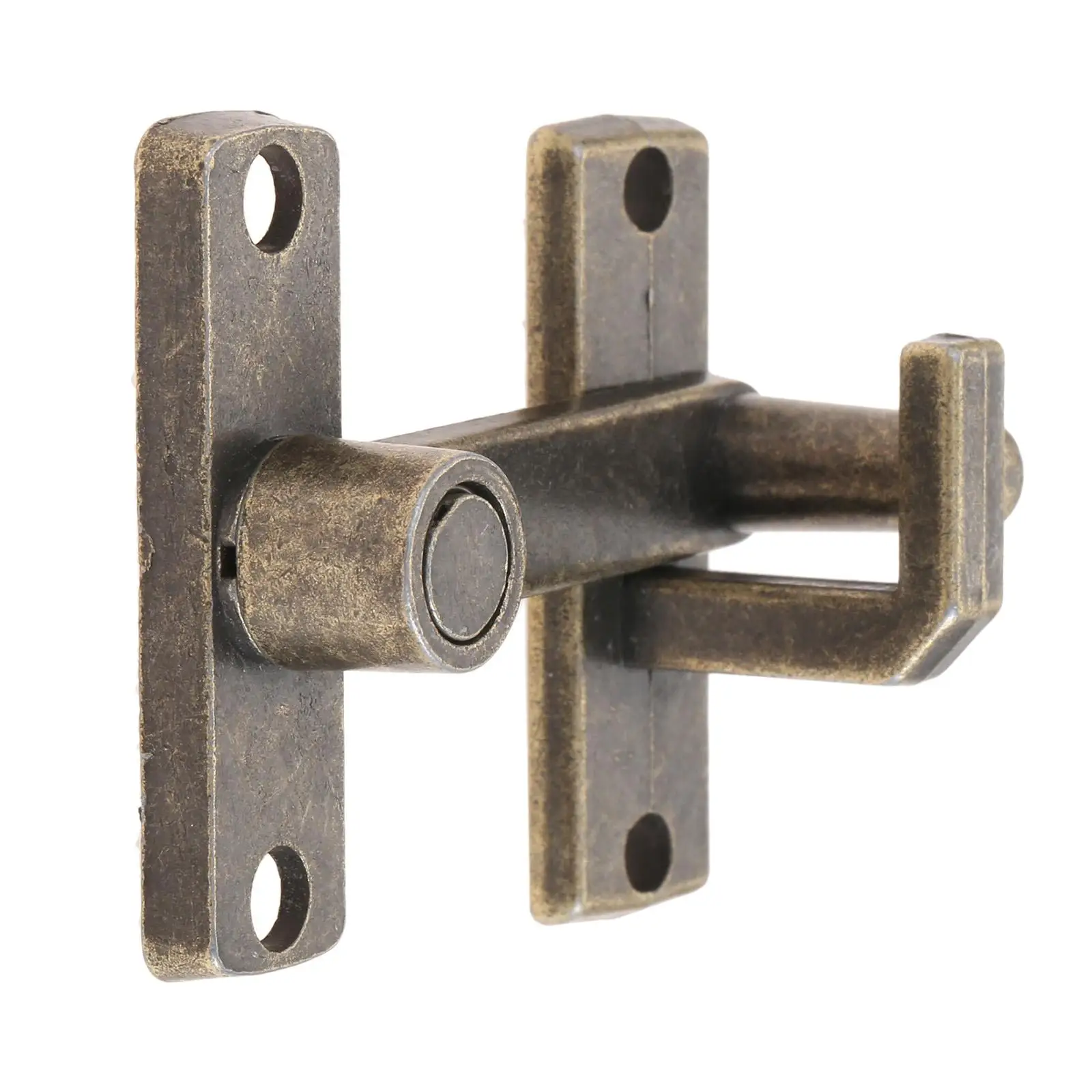 Sliding Door Lock Rustproof Zinc Barn Door Latch with Flip Locking Hardware for Garden Closet Window