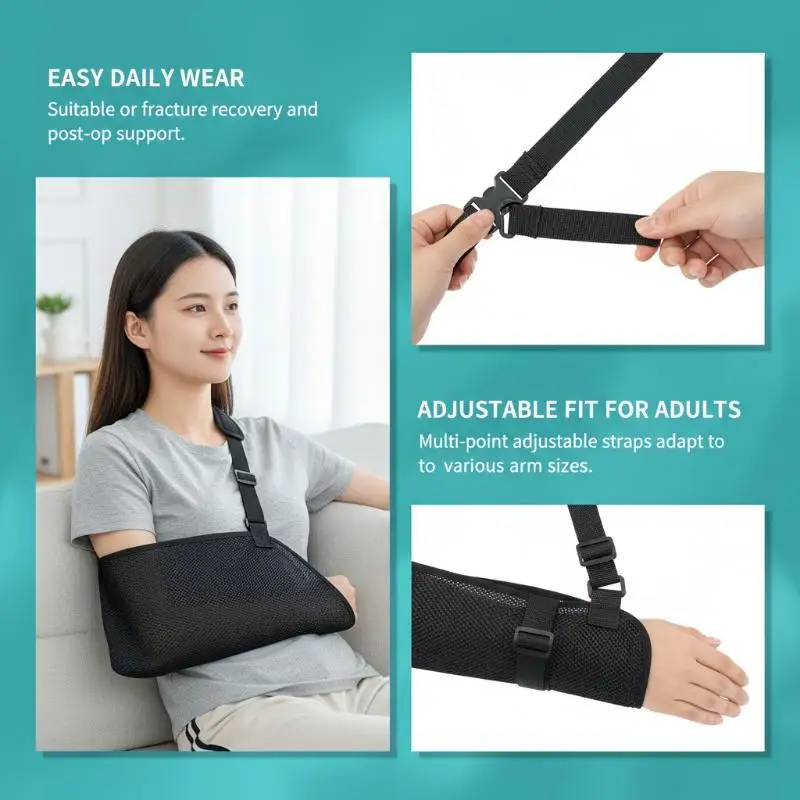 Adult Children Arm Fracture Sling Shoulder Elbow Wrist Dislocation Fixation Belt Rehabilitation Support Protective Equipment