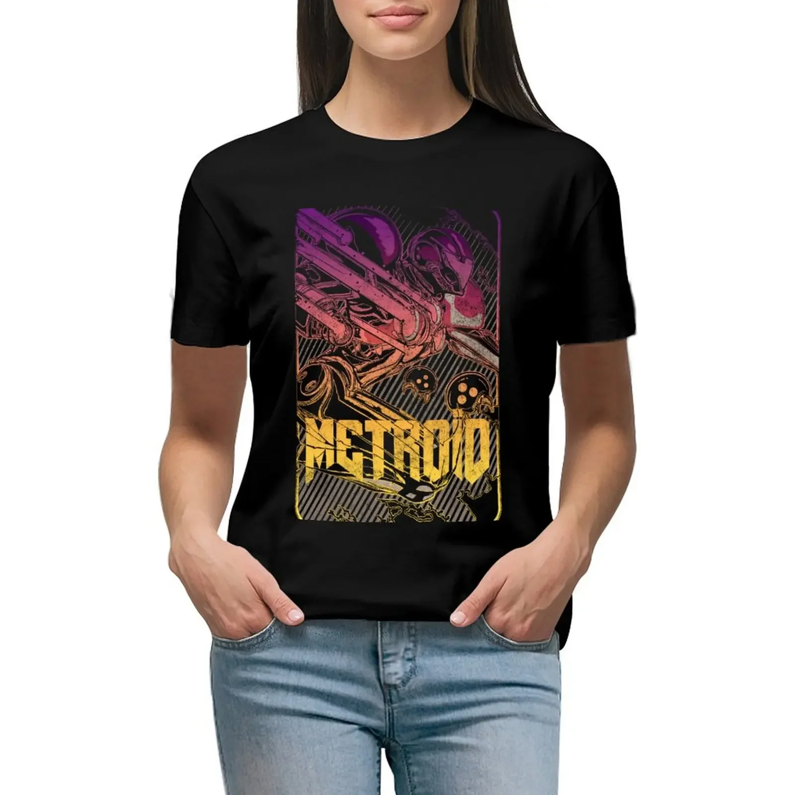 

metroid T-Shirt new edition oversized quick drying animal prinfor black t-shirts for Women