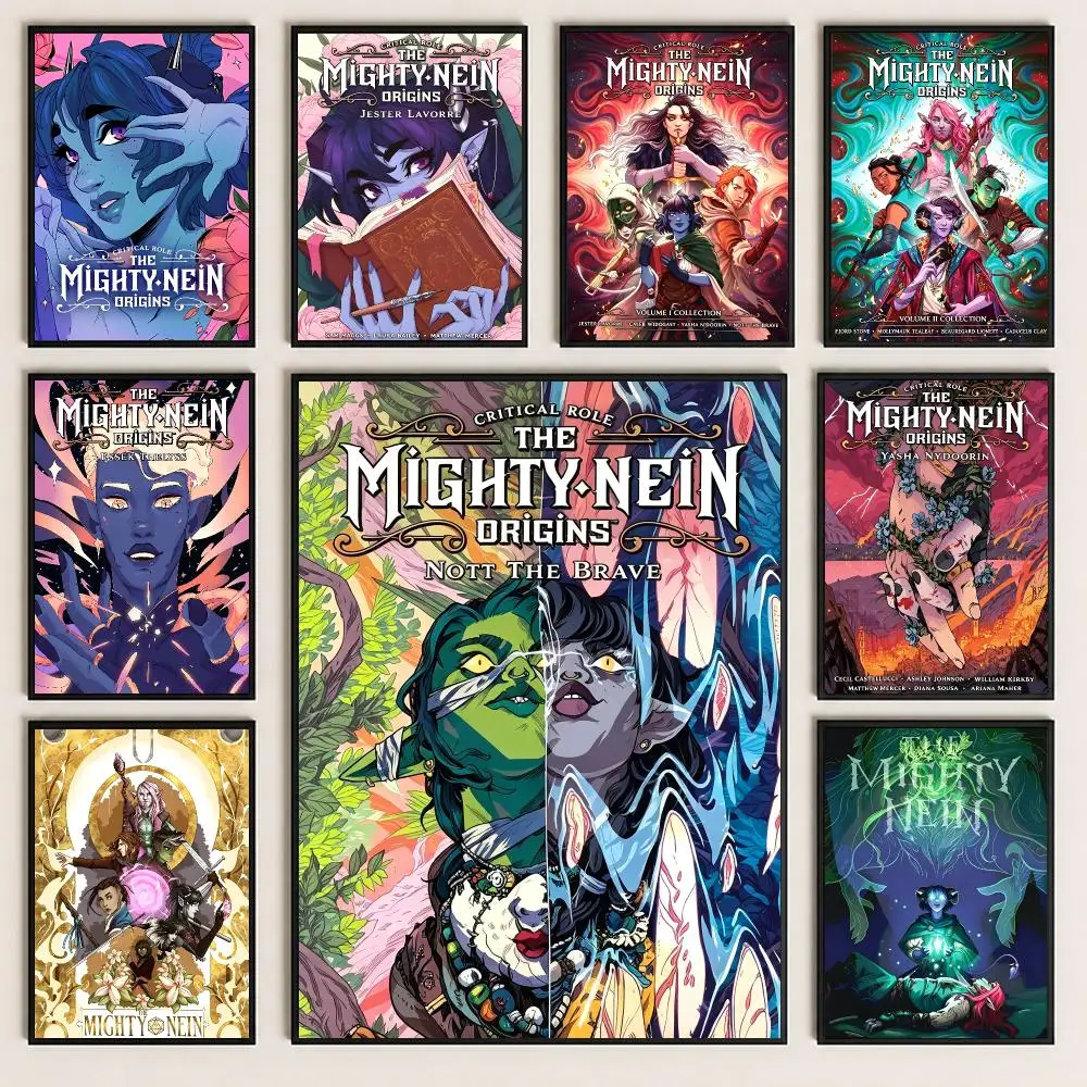comic The Mighty Nein Poster Poster HD Printing Cozy and Warm Style for Home Decor for Bedrooms Cafes Gift Giving