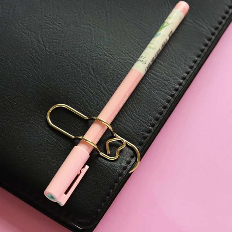 15 قطعة/المجموعة الحب نموذج ورقة كليب المعادن المرجعية صور Flipchart مذكرة تذكرة حامل مكتب مدرسة لوازم مكتبية