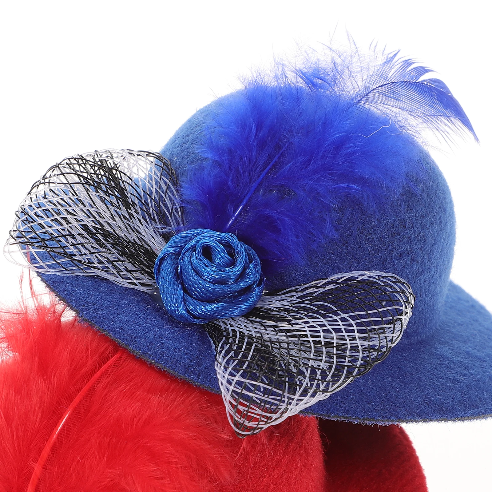 

6 Pcs Mini Princess Hair Accessories Hat Tiny Knitting Hats Miniature Top for Crafts Polyester