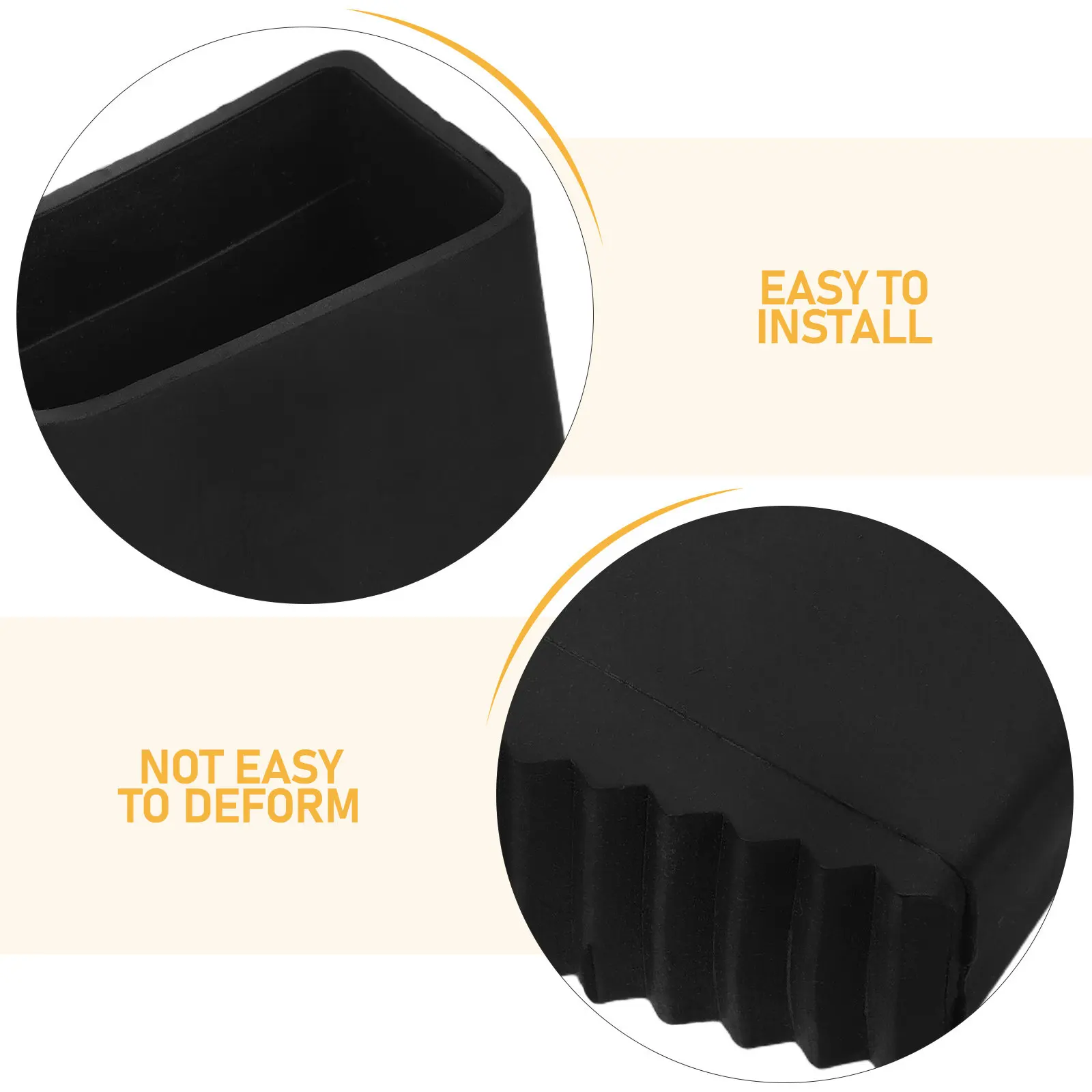 4Pcs Non-Slip Ladder Feet Covers Rubber Stabilizer Pads for Step Ladders Insulated Electrical Safe Ladder Leg Cushion