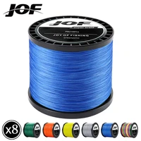 JOF 1000M 500M 300M 100M 8 hebras hilo de pescar de alambre trenzado PE 20LB-100LB línea de PE multifilamento increíblemente fuerte