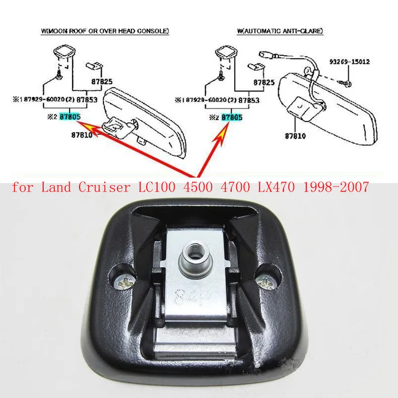 

Car accessories indoor rearview mirror base for Land Cruiser LC100 4500 4700 LX470 1998-2007 Rearview Mirror Fixed Base