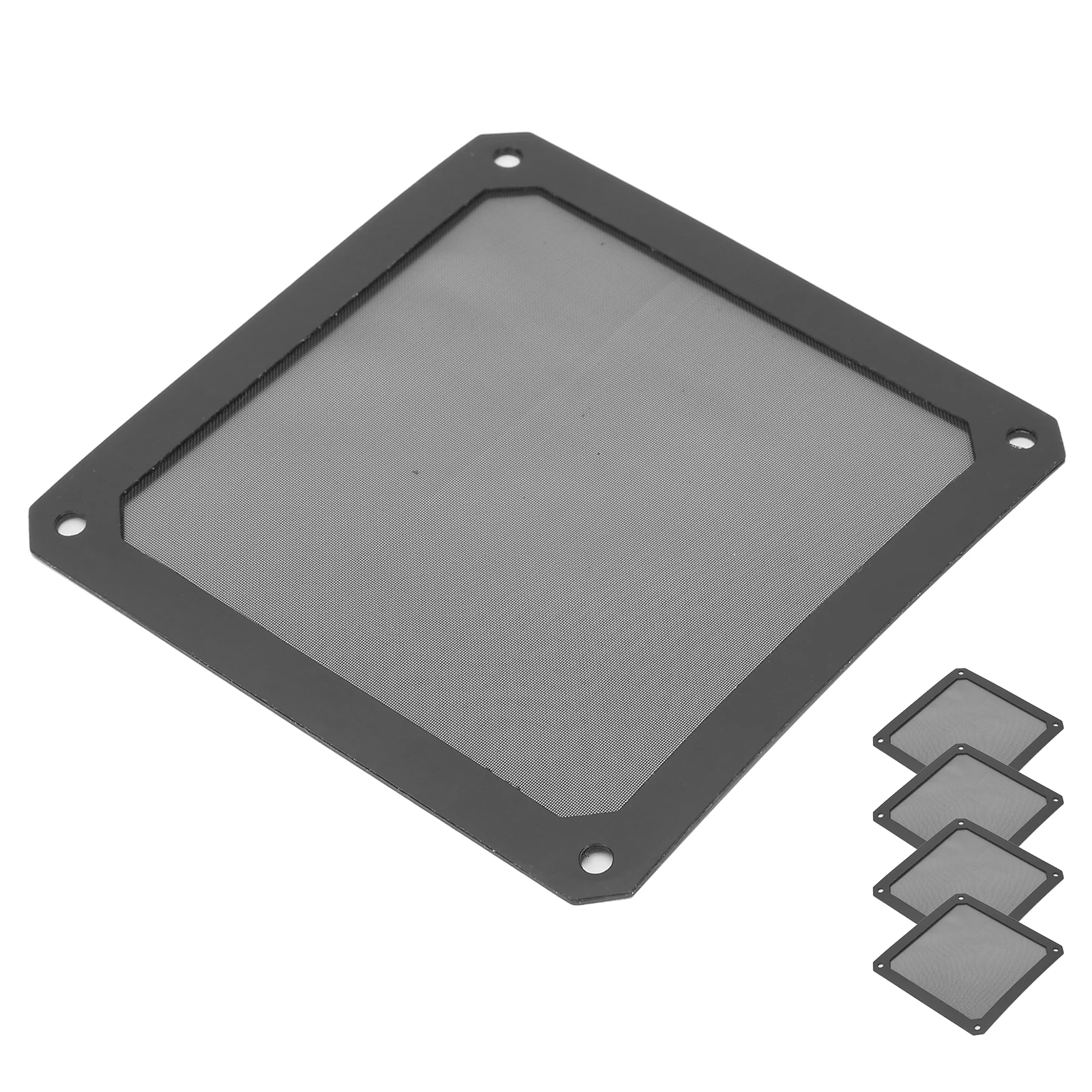 Filter Kipas Pendingin PC 12Cm Penutup Casing Komputer Tahan Debu Bingkai Jaring Komputer Magnetik PVC