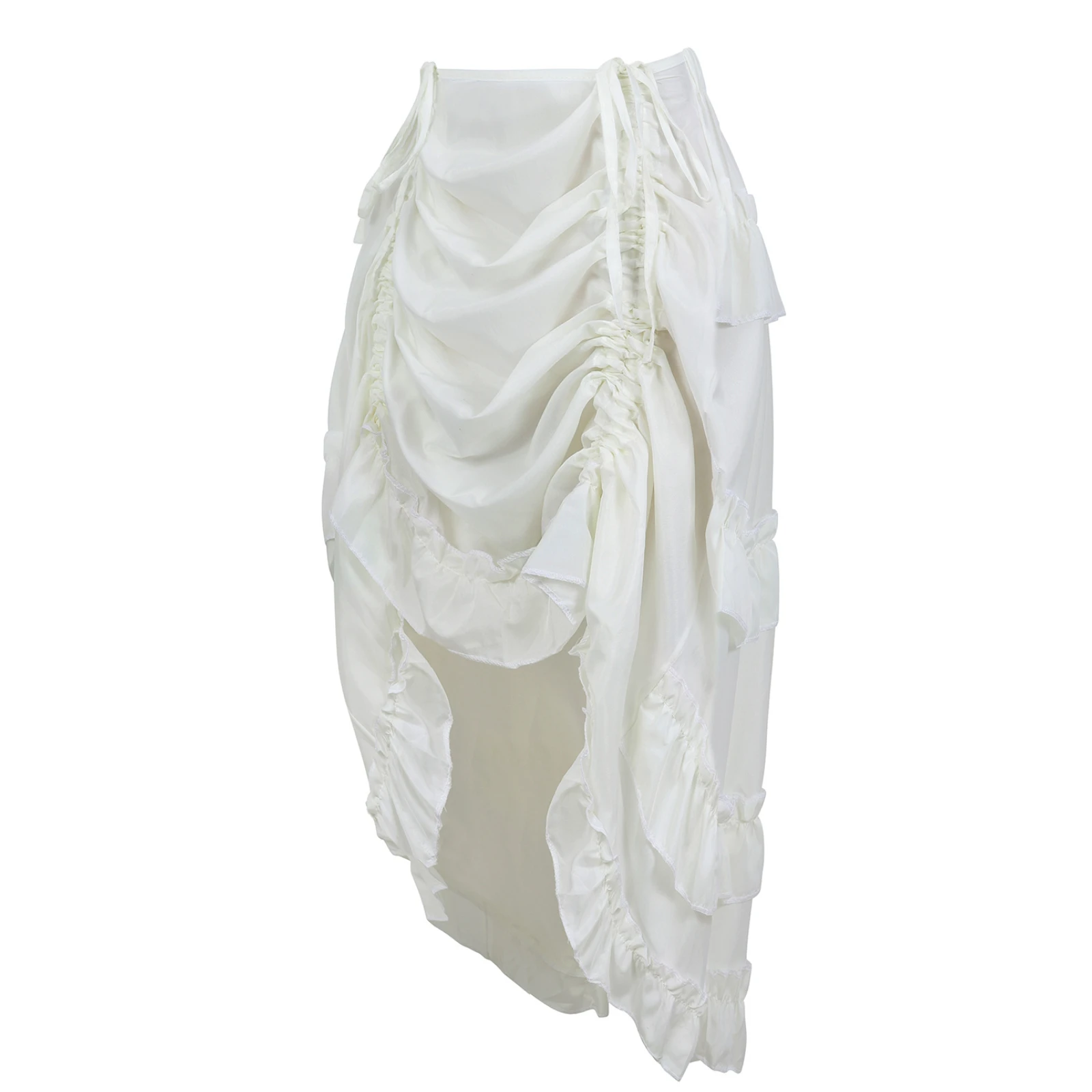 Vrouwen Renaissance Piraat Ruches Rok Middeleeuwse Victoriaanse Trekkoord Rok Gotische Steampunk Dansrok