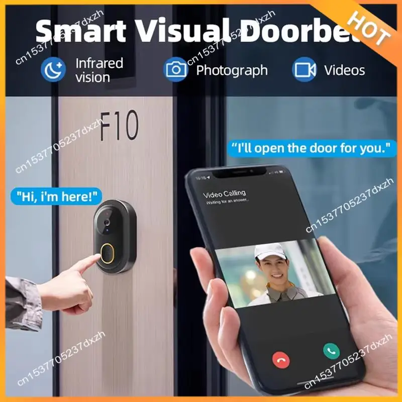 

A43M Tuya Wi-Fi видео дверной звонок Беспроводная HD камера ИК-сигнализация безопасности умный дом Wi-Fi домофон дверной звонок камера для дома