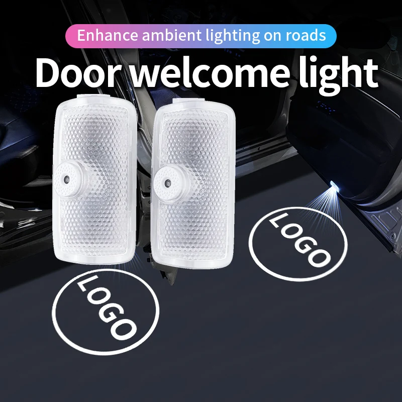 Customizable LED Welcome Door Light Bulbs Ghost Shadow Lamp For TOYOTA Prado 150 MARK X Highlander Camry Corolla AVALON Prius