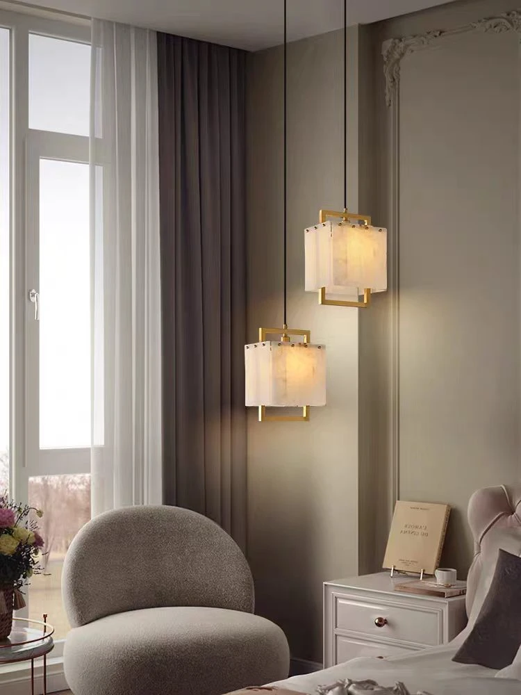 2026 Marble Series Gold Chrome Dimmable LED Chandelier Lighting Lustre Suspension Luminaire Lampen For Living Room