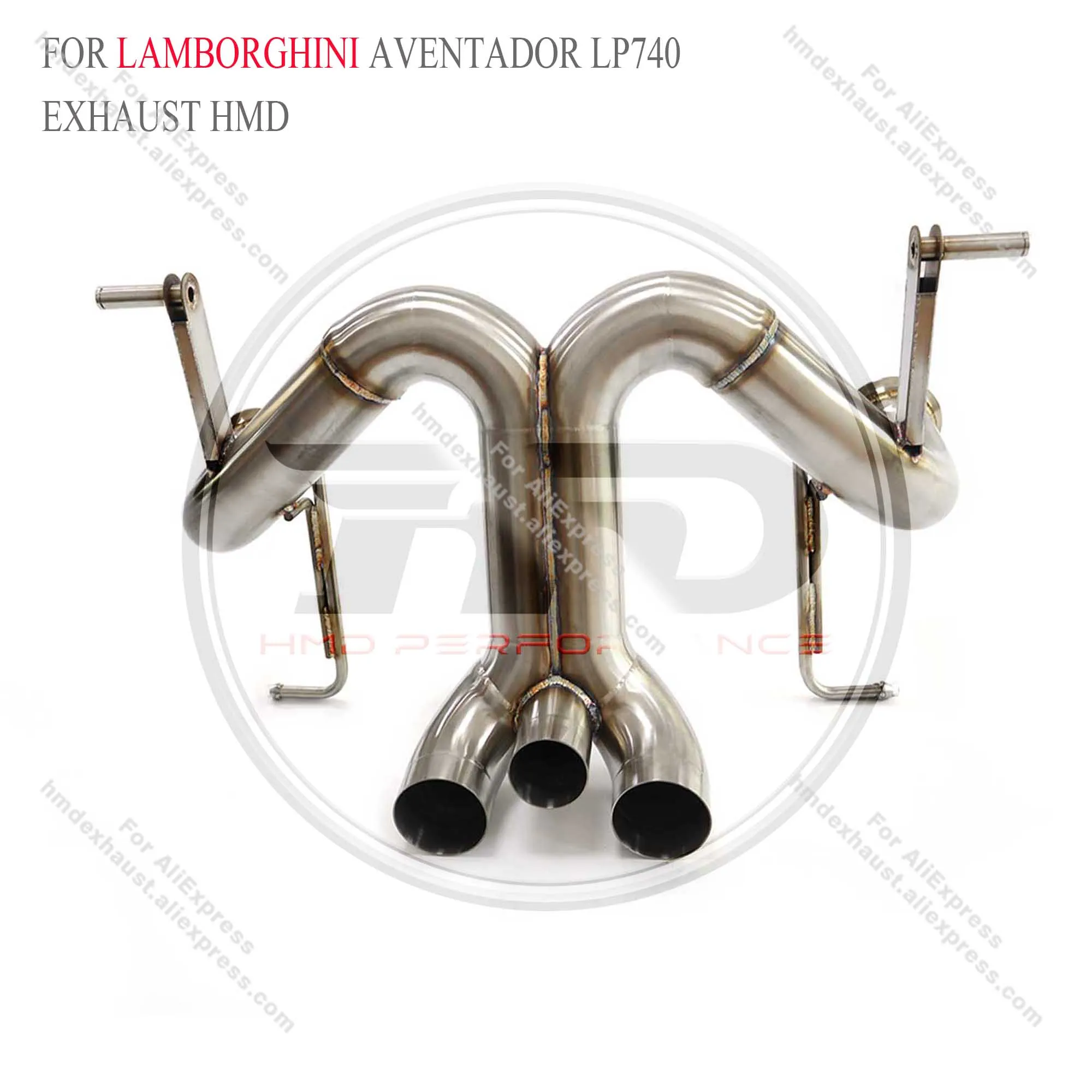 HMD Exhaust System Stainless Steel Performance Catback full sets for Lamborghini Aventador LP740 6.5 without valve