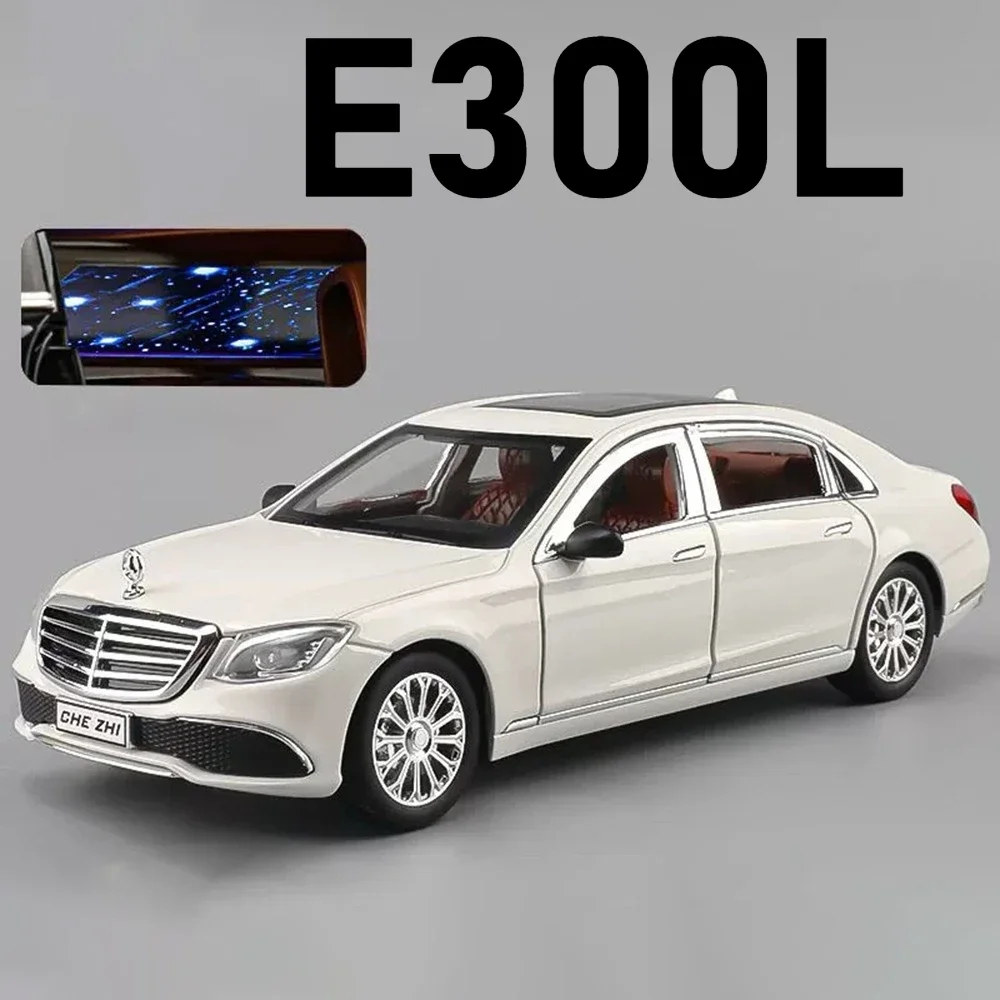 1:24 Scale E-Class E300L GLE350 Car Model Toy Diecast Metal Sound Light Pull Back Vehicles Models Collection Kids Boys Gifts