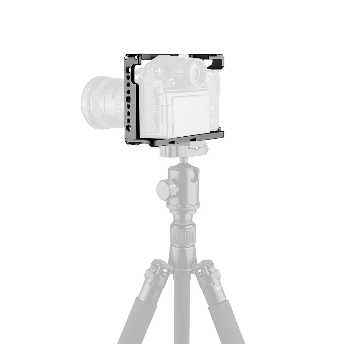 Kamerakäfig-Rig-Schutz für Panasonic Lumix DC-S1 S1 S1R S1H / Lumix S5 Kaltschuhhalterung für Mikrofon-Lichtverlängerungshalter-Set – Detail 16