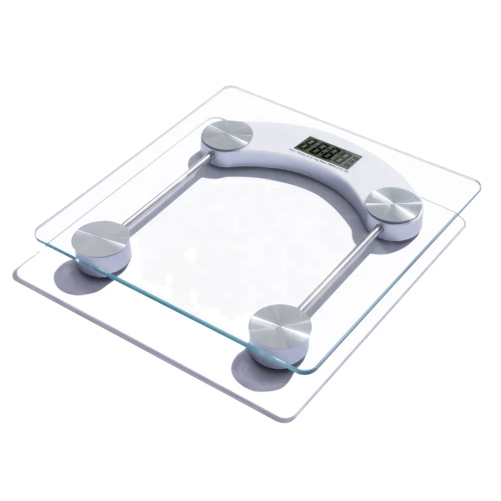 High Resolution Digital Electronic Weighing Personal Bathroom Scale BL-2005D 180 Kg Tempered Glass + ABS Plastic LCD 3 Years 6mm