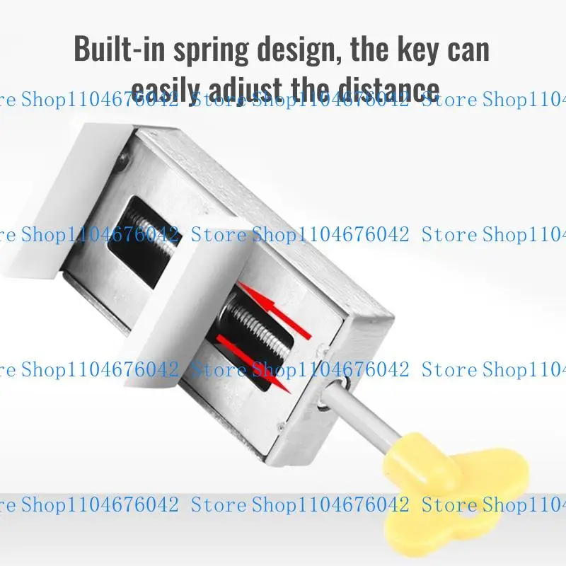 

2Pcs Sliding Window Locks Move Window Safety Lock Sliding Sash Stopper Adjustable Security Locks With for Key Punch-free