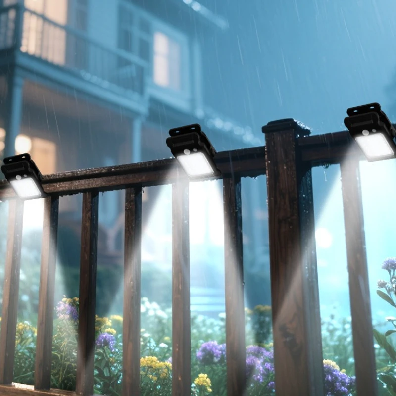 

Motion Sensor Solar Garden Lights Outdoor Waterproof Clip-on Lawn Lamp Multi Purpose Yard Patio Lighting for Home Garden Decor