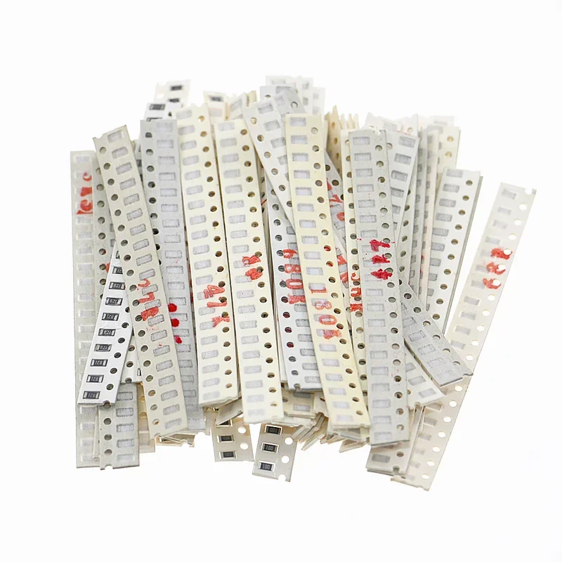 1280 ชิ้น 64 ค่า 1206 ตัวต้านทาน SMD ชุดสารพัน 0 โอห์ม-10 เมตร 5% แพ็ค
