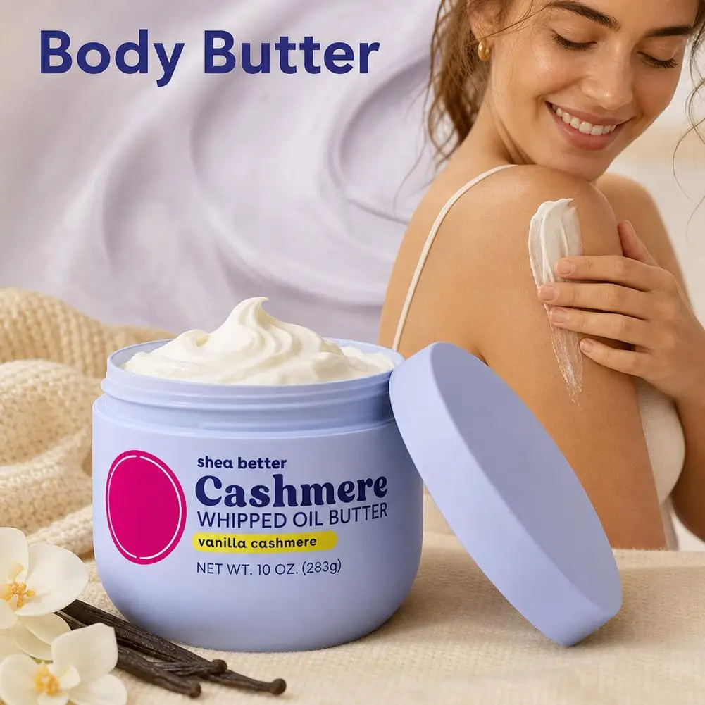 283g Vanilla Cashmere Whipped Oil Butter Shea Better Body Butter LongLasting Hydrating Smooth Rough Skin Luxurious Moisturizer