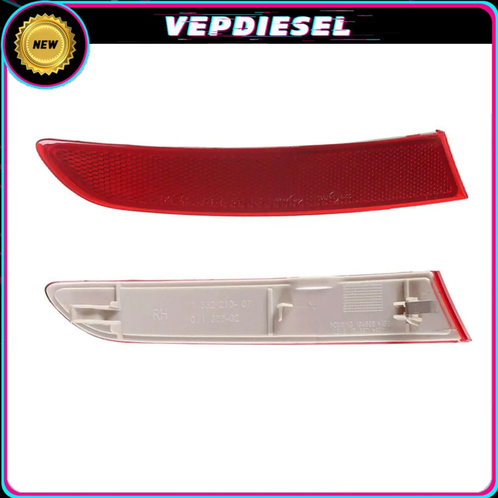 

Отражатель заднего бампера для BMW F25 X3 LCI 2015-2017 63257352209 63257352210 Автомобильные аксессуары