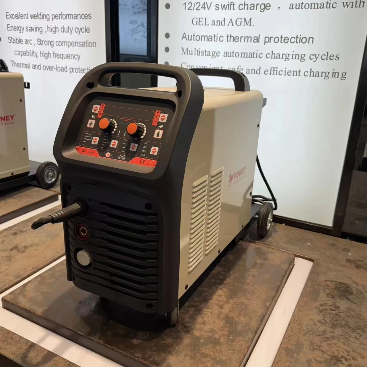 MIG-250 Dual Voltage 220V Multi-Function MIG Welding Machine Double Pulse Digital Control 40%   Cycle 0.8-1.2mm Wire