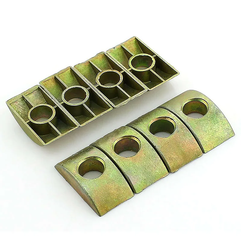15PCS M8 Half Moon/Crescent Nut Washers For Bunk Bed Cots Furniture Connecting Screws Assembly Fittings Color Zinc Plating