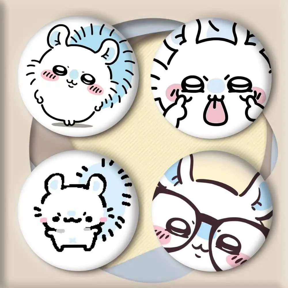 1 قطعة الكرتون لطيف M-momonga-s شارات أنيمي شارة ليزر مستديرة الكرتون بروش الملابس ظهره اكسسوارات التلبيب