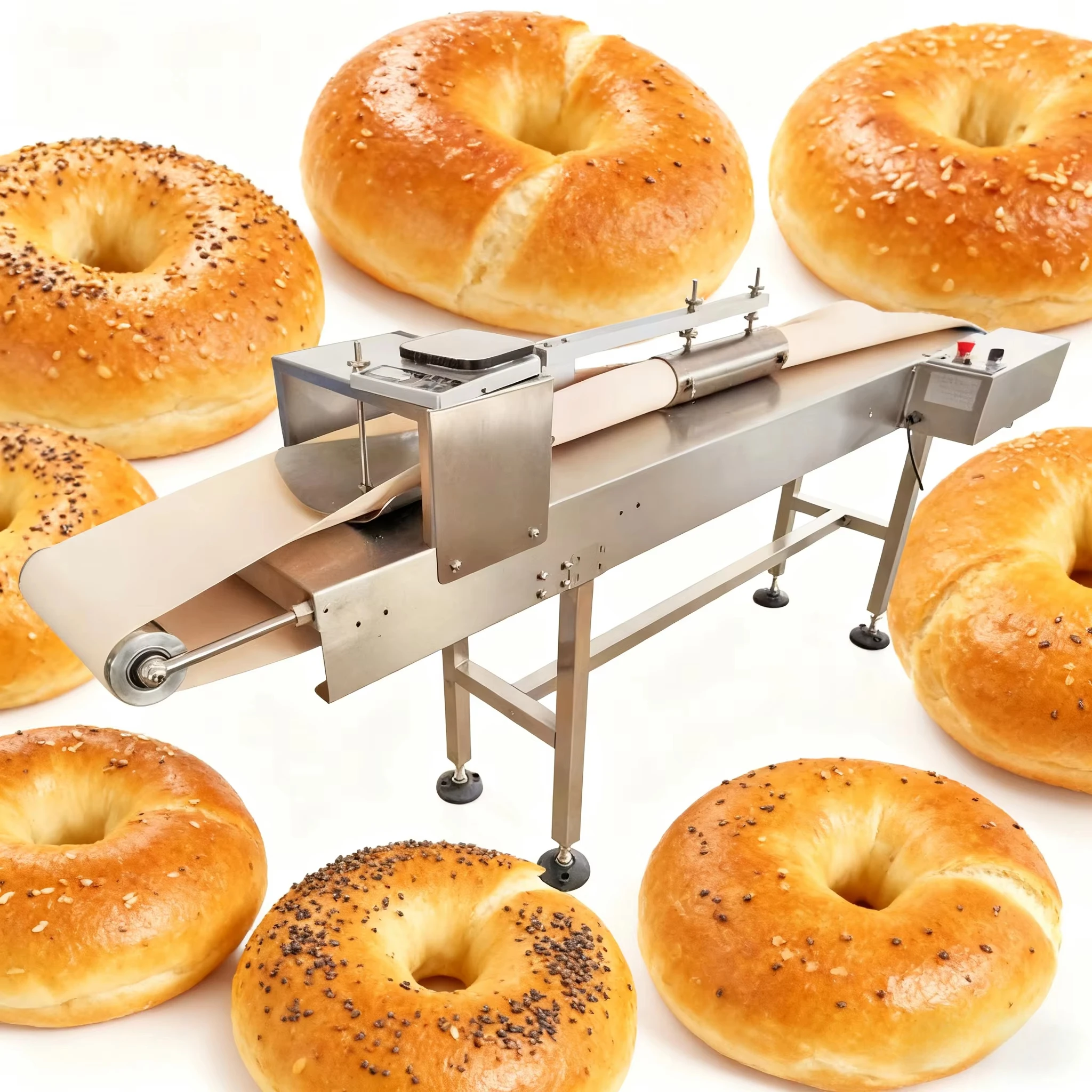 Bagel Dough Forming and Dividing Machine for Uniform Bun Production