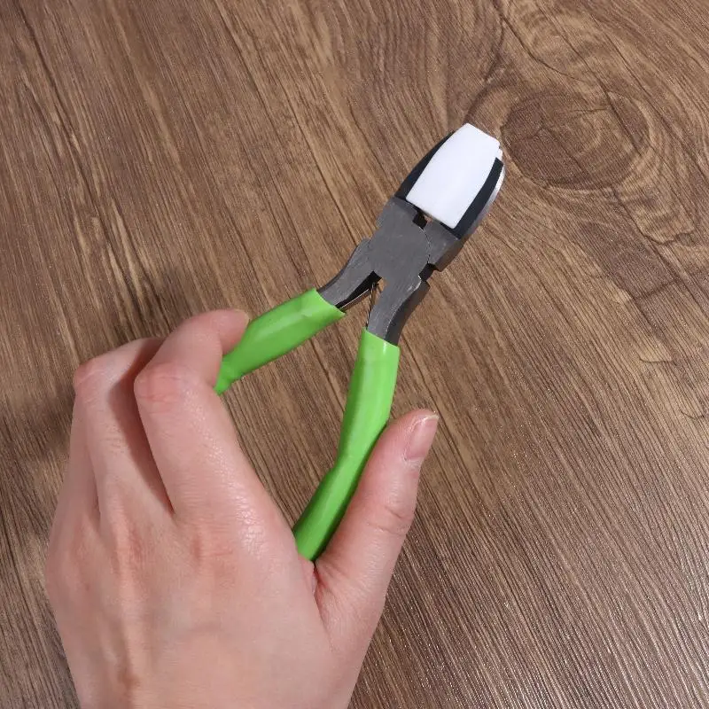 Nylon Jaw Flat Nose Pliers Carbon Steel DIY Jewelry Tools for Beading Wire Looping Shaping Craft Repair