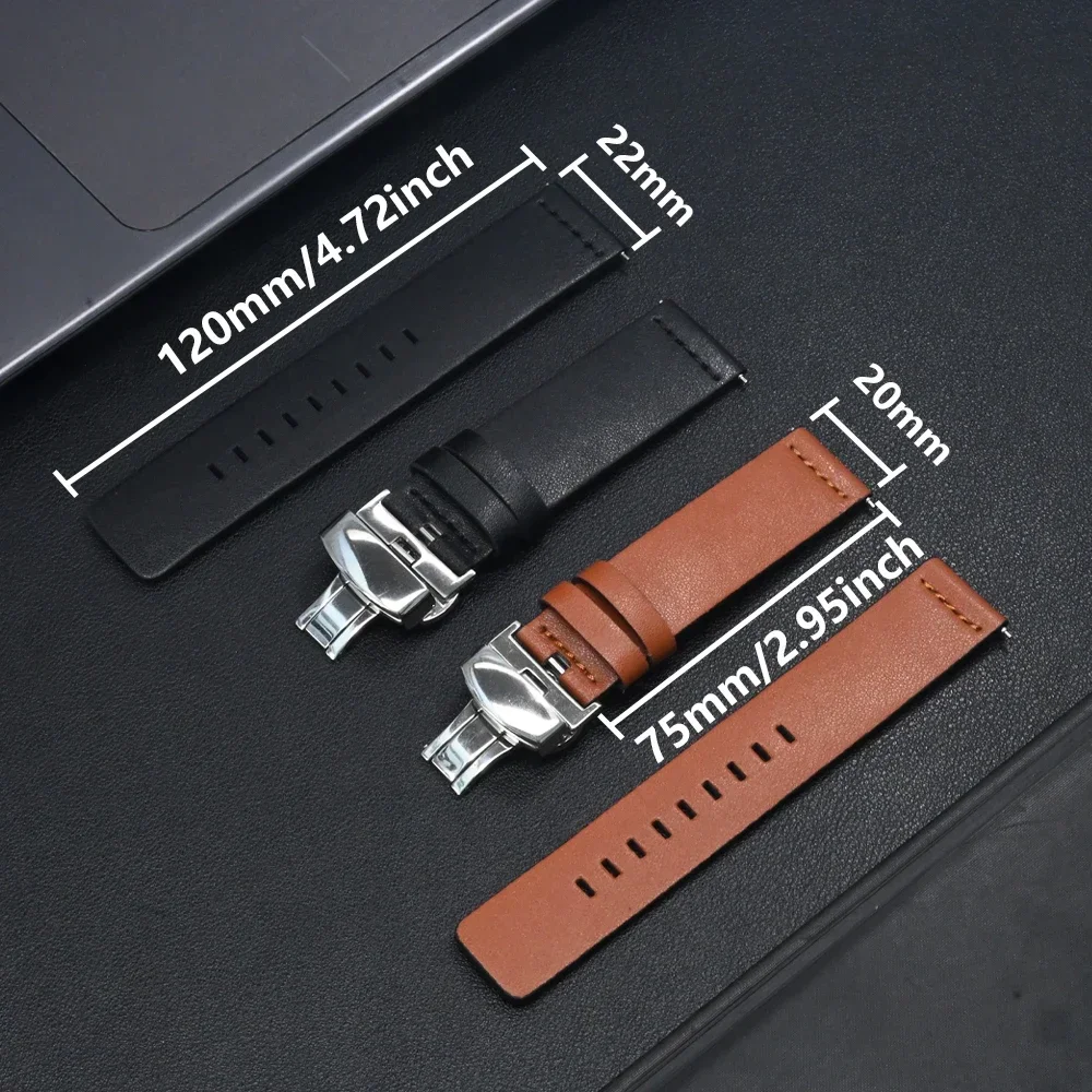Pulseira de couro de liberação rápida, 20mm 22mm para huawei gt5pro gt4 46mm pulseira de relógio inteligente para samsung galaxy 7 6 5 4 44mm 40mm 6 clássico