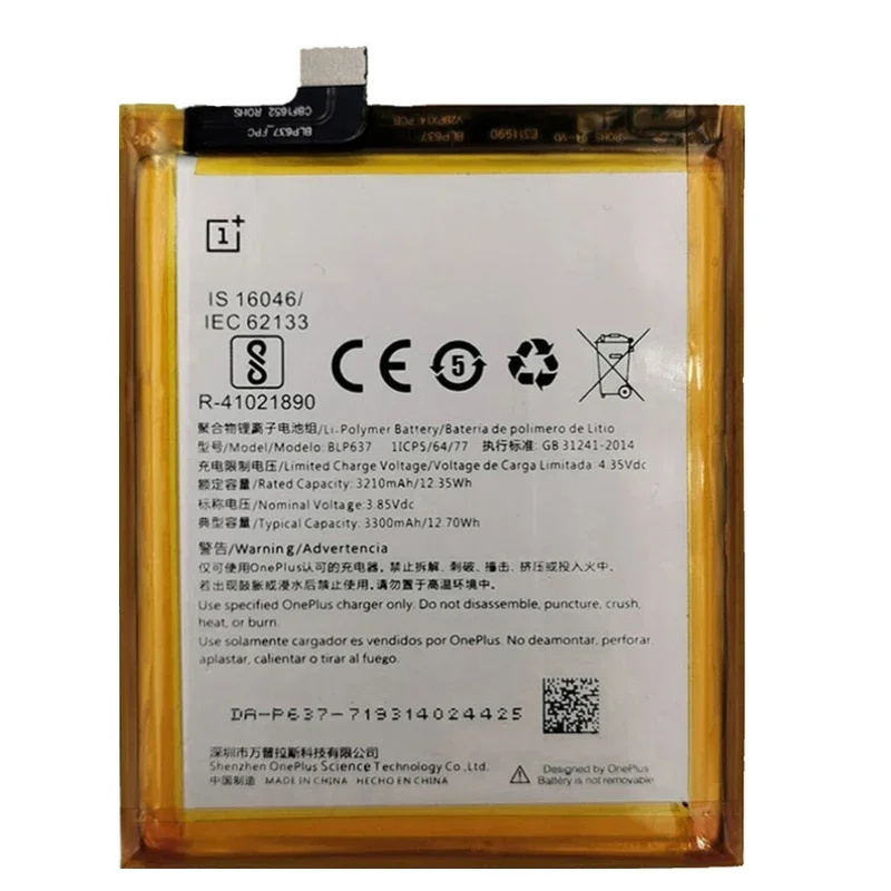 3001MAh-4000MAh Battery For Oneplus one 1+ For OnePlus 1 2 3 1+3 One 3 3T 5 5T 6 6T 7 7T 8 8T 9 9R 9RT Pro Plus Batteries