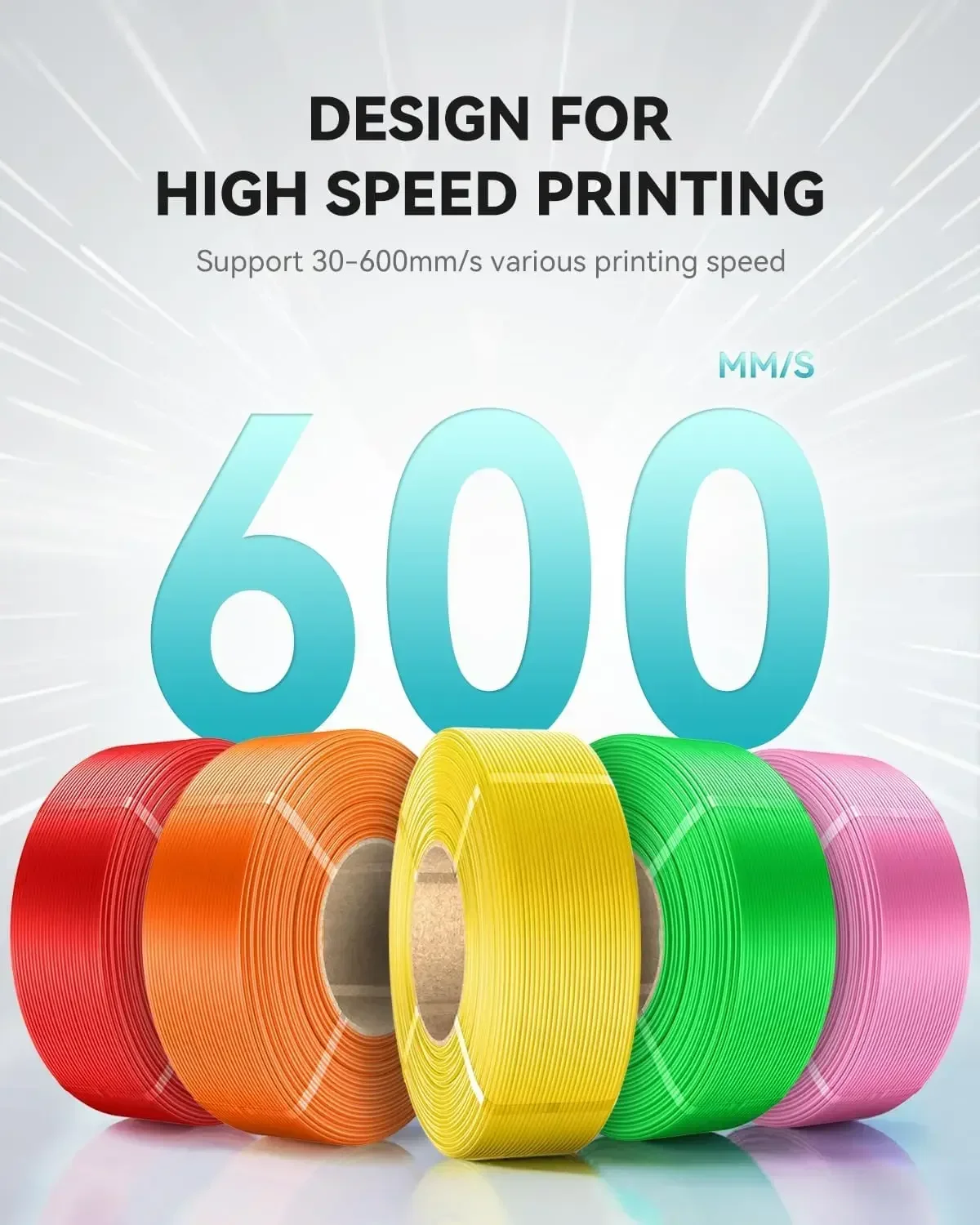 SUNLU Refill Matte PETG Filament 1.75mm Wysoka Wytrzymałość 600mm/s Szybki Filament Matowy PETG do Drukarek 3D na Wielorazową Szpulkę 5KG — zdjęcie produktu 2