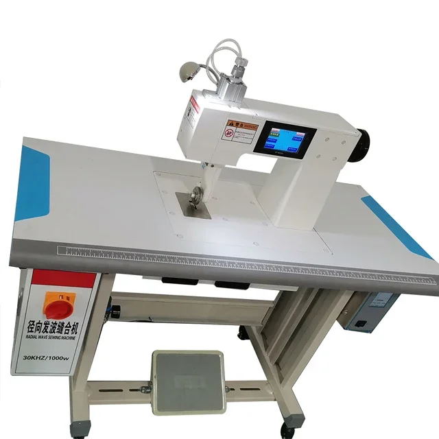 30kHz High Amplitude Ultrasonic Sewing Machine with Rotary Horn