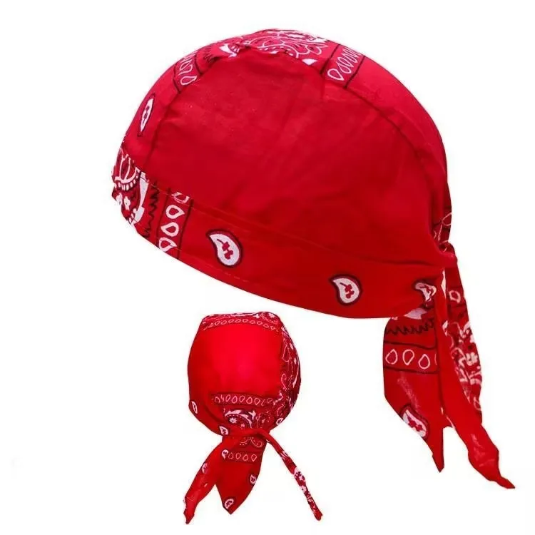 1PCS Breathable Quick Dry Bandana Pirate Cap Helmet Liner Cooling Bicycle Headscarf Cycling Hat Headband for Men Women view 3