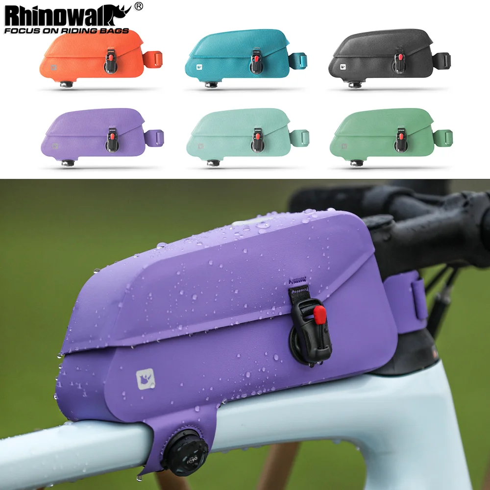 Rhinowalk Bicycle Front Frame Bag Waterproof Bike Top Tube Pack Fit MTB Road Bike Large Capacity Pannier Cycling Storage Luggage