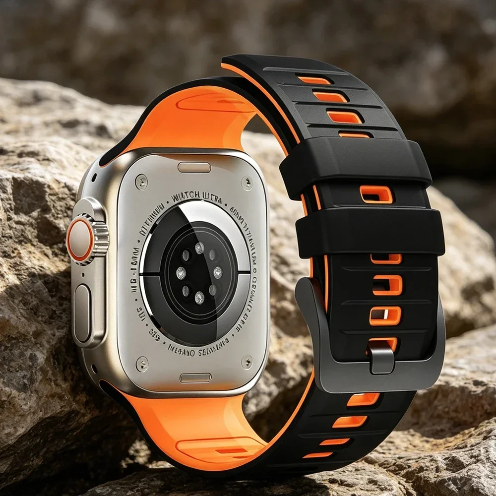 Silikon-Sportarmband für Apple Watch Band 49mm 46mm 45mm 44mm 42mm Correa Armband iWatch Series 11 10 9 8 7 6 5 SE3 Ultra 3 2 – Detail 19