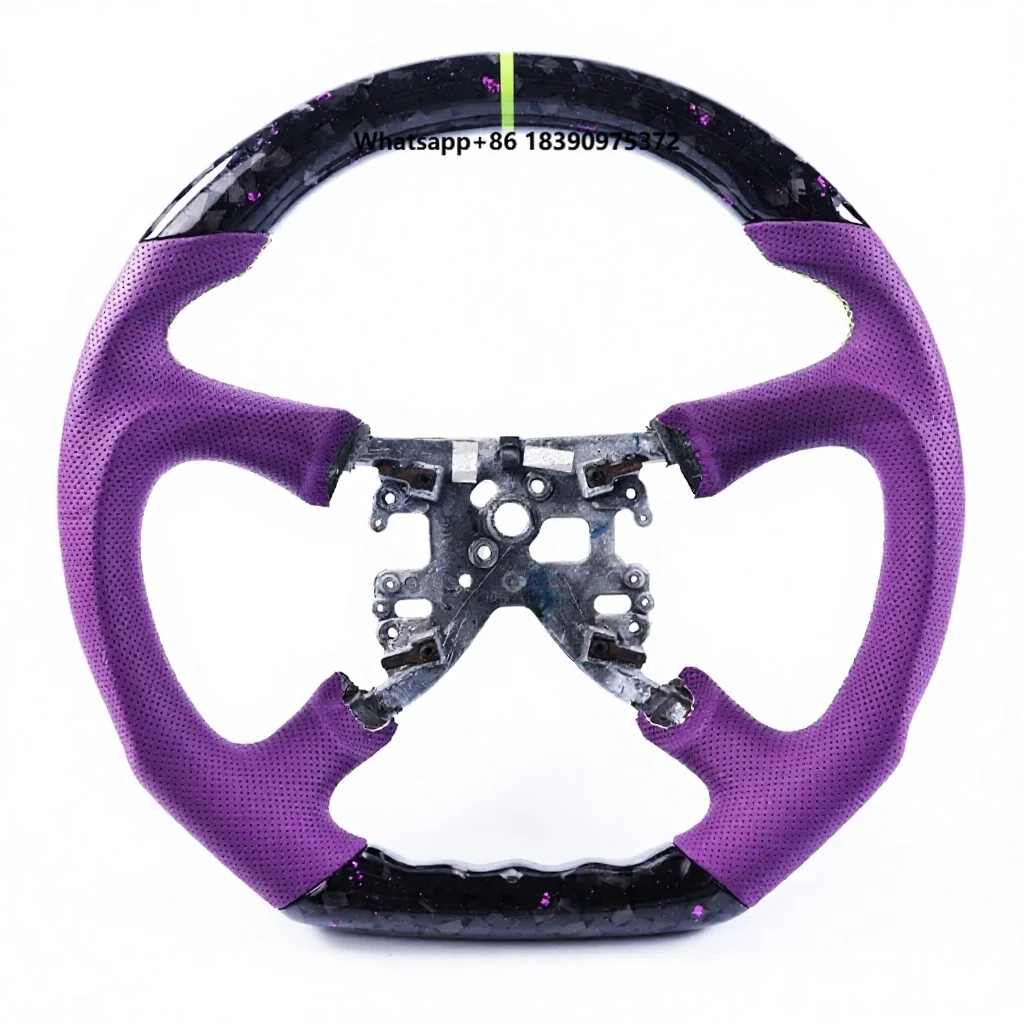 Purple Forged Carbon Fiber Sport Car Steering Wheel for  LT LS Z71 GMC Sierra 1999-2002