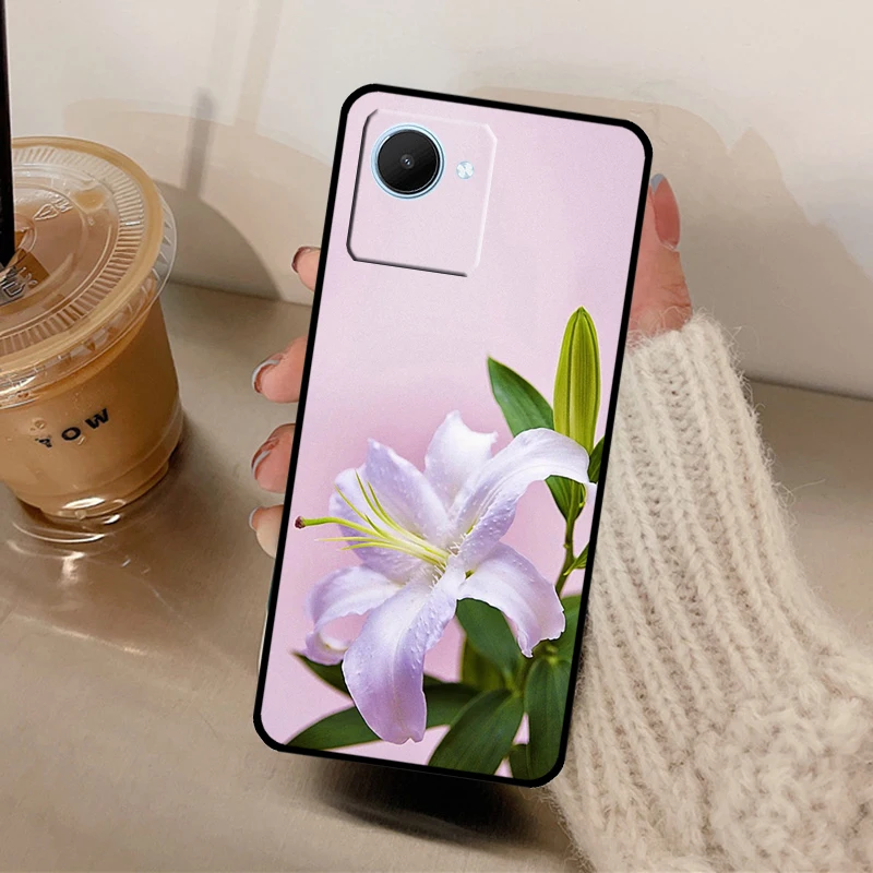 Lily Flowers Case For Realme 10 8 9 Pro Plus GT Neo 3 2 5 3T GT3 C11 C21 C30 C31 C33 C35 C55 C25Y C21Y