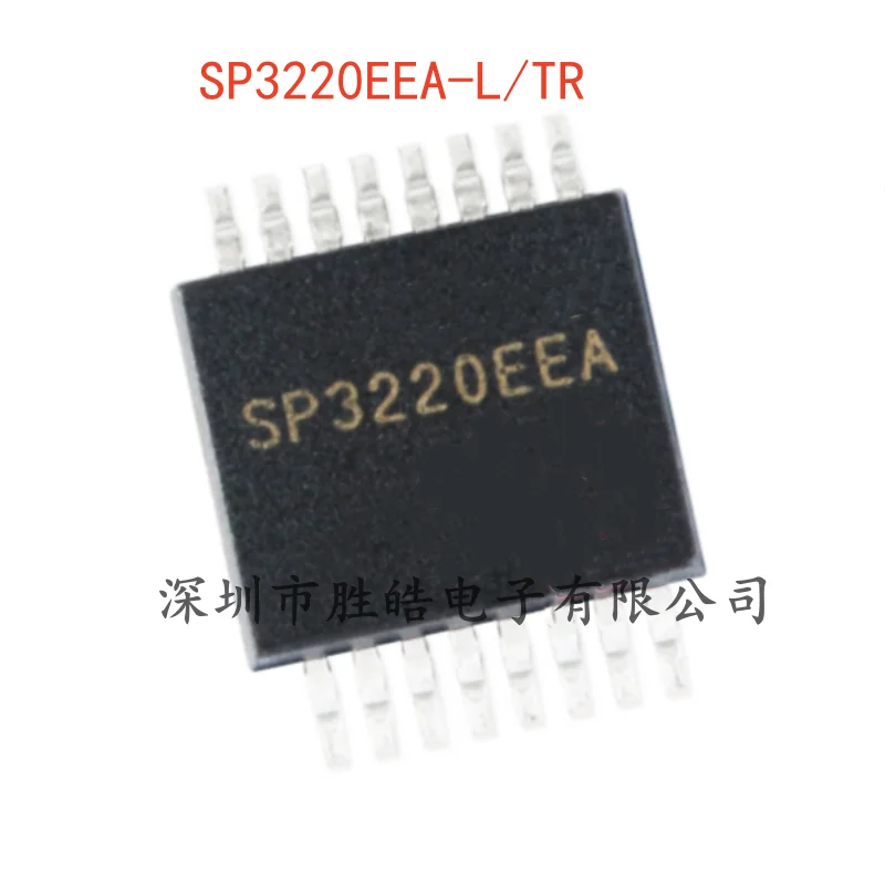 (10PCS)  NEW   SP3220EEA-L/TR     3V-5.5    RS232 Transceiver Chip    SSOP-16     SP3220EEA-L/TR    Integrated Circuit