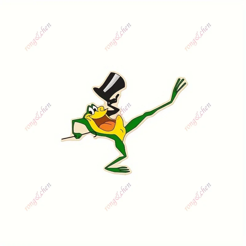 

Animal Car Sticker Magician Frog for Car Motorcycle Racing Helmet Laptop Trunk Body Car Window Surfboard Waterproof PVC Decals