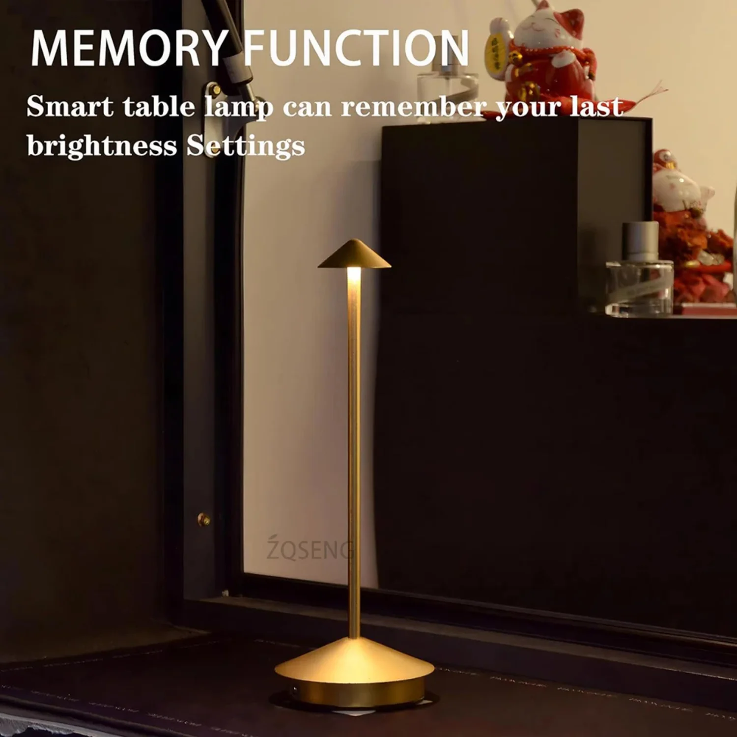 Cordless Table Lamp Touch Sensor Rechargeable Desktop Night Light LED Reading Lamp  Restaurant Hotel  Bedroom Decor Light