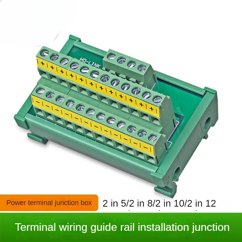 

Multi-Function Wire Junction Box with Positive and Negative Common End Power Splitter Terminal Relay and Conversion Module