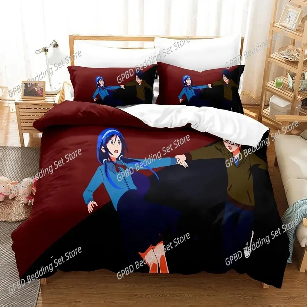 3d Print Anime We Never Learn Bokuben Bedding Set Single Twin Full Queen King Size Bed Set Adult Kid Bedroom Duvet cover Sets