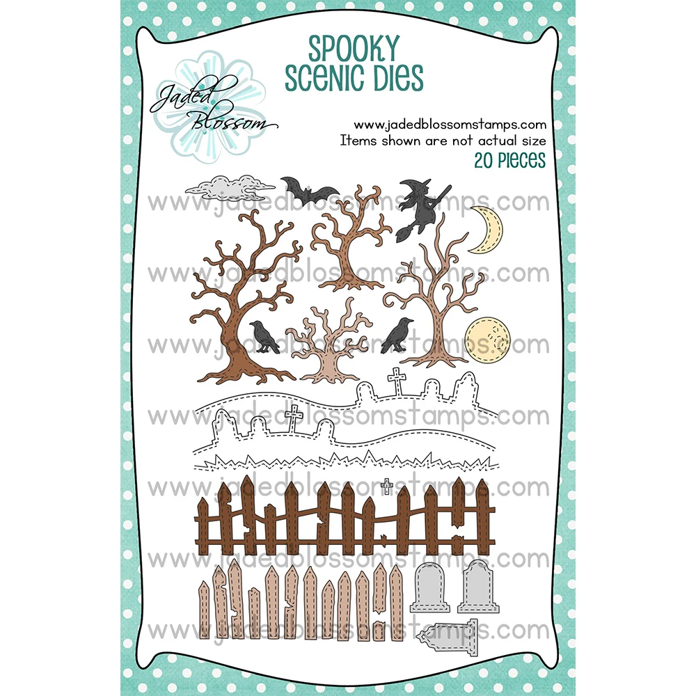 Spooky Scenic Dies Happy Hallo - Tap Die Set recension och pris