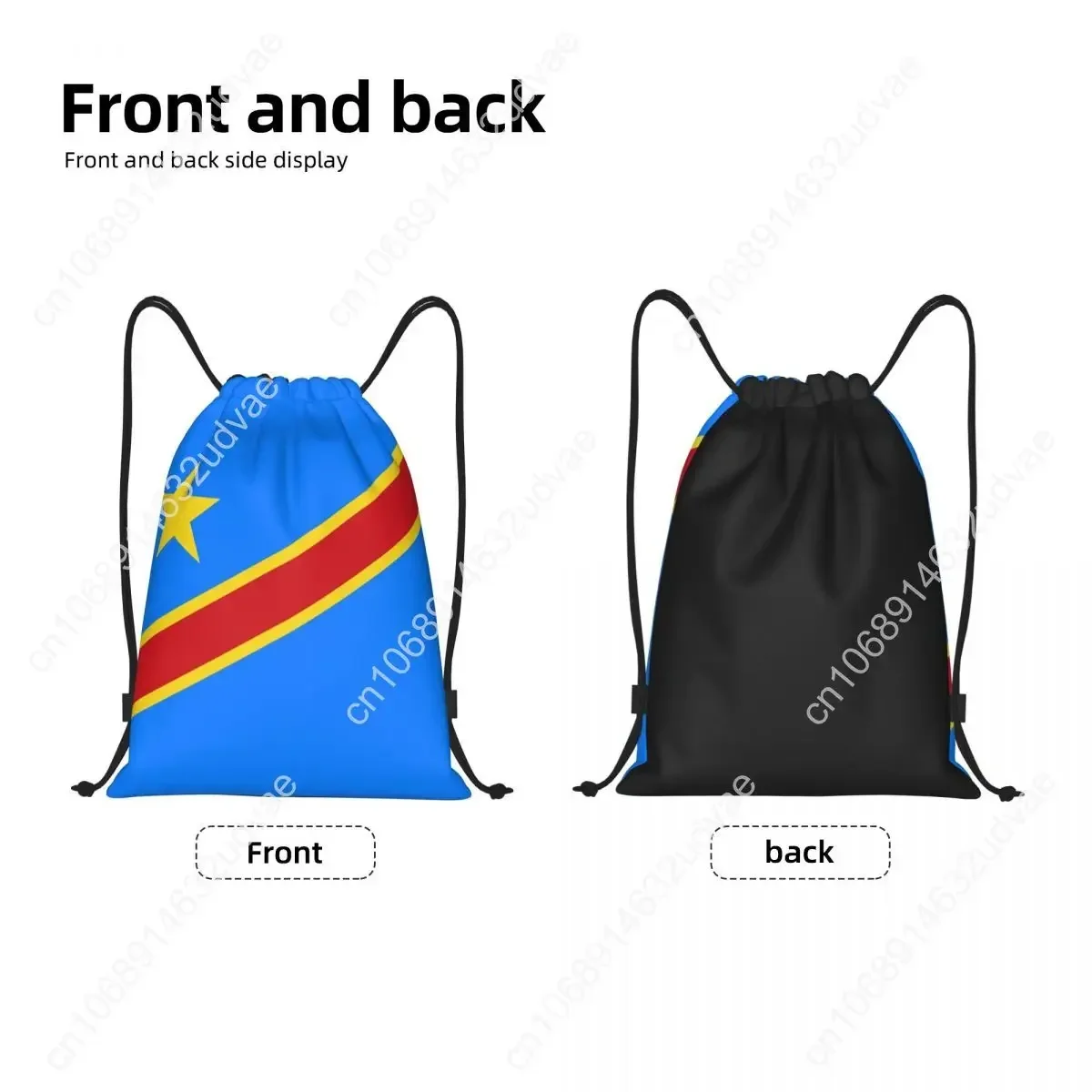 Custom Bag Personalized Outdoor Backpack For Men And Women Congo Kinshasa Yoga Shopping Gym Bag